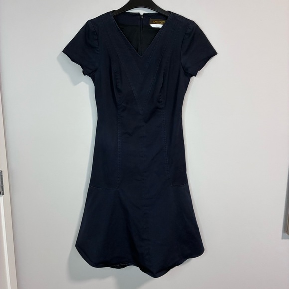 Luis Vuitton Navy Cotton Uniform Dress - Picture 2 of 6